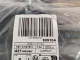 a plastic bag with a label on it and a barcode on it