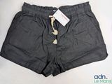 the shorts are black and have a tag on the side