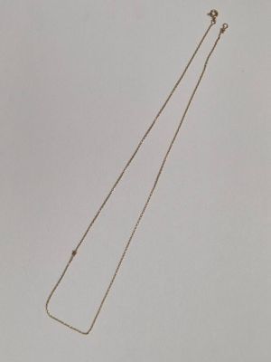 Fine chaîne en or jaune 750ème (18K) maille forçat, poinçon … - Photo 1