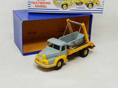 DINKY FRANCE réf 38A camion Unic multi-benne Marrel, JAUNE D…