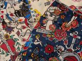 several different types of fabric with different designs on them