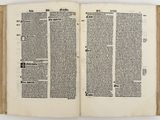 an open book with a page of text on it