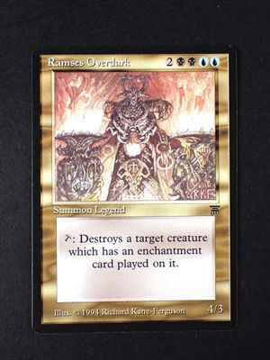 a close up of a card with a picture of a man on a horse