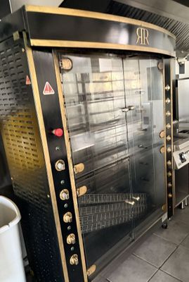 a large commercial oven in the kitchen of a restaurant