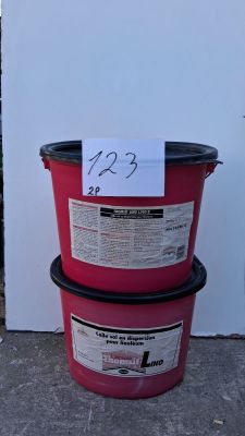 Lot de 2 seaux de colle pour sol en dispersion de la marque …