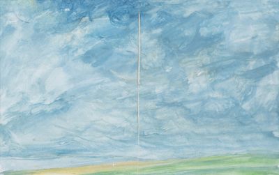 T'ANG HAYWEN (1927-1991), "Composition ou Paysage", encre et…