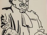 an image of a drawing of a man with glasses and a tie