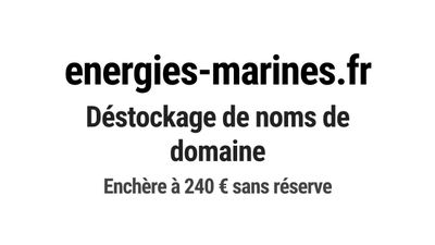 Nom de domaine energies-marines.