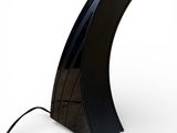 an image of a black lamp on a white background