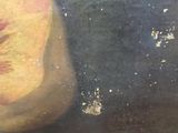 a picture of a painting of a pear on the wall