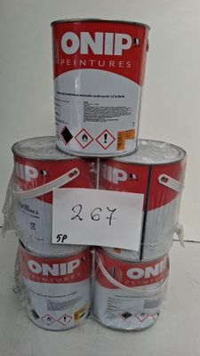 Lot de 5 pots de peinture ONIP Peintures anti-rouille multic…