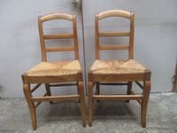 Lot de 8 chaises paillées en bois fruitier - XIXe (3 modèles… (photo 4)