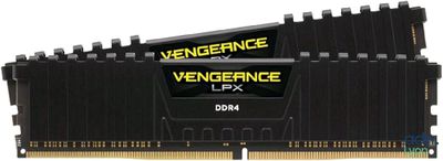a close up of two black ddm ram modules on a white background