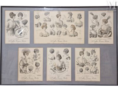 École FRANÇAISE vers 1900 La coiffure française illustrée