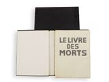 le livvre des morts, a book with a black and white cover