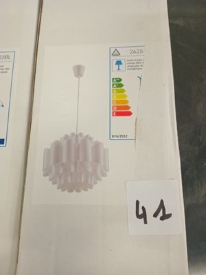 @@@ 2 suspensions PP blanc ref 26255 BL - NEUF EN CARTON - V…