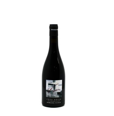 a bottle of wine with a picture of a person on it