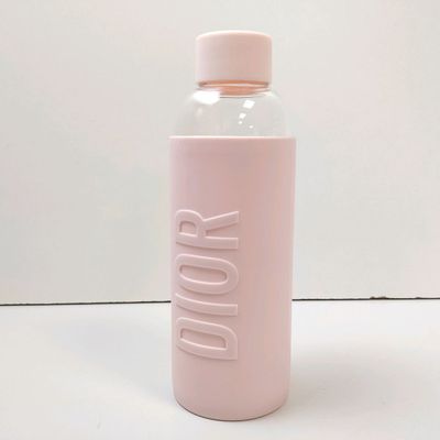 Gourde en verre et silicone rose DIOR, H.