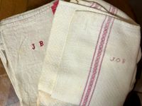 Ensemble de linge d'office chiffré JB pour la plupart compos…
