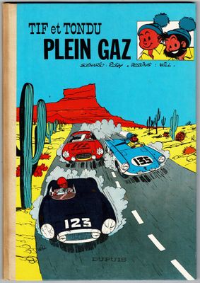 un livre sur lequel figure l'image d'une voiture de dessin animé roulant sur une route