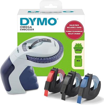 dymo tape dispenser with 3 rolls of tape