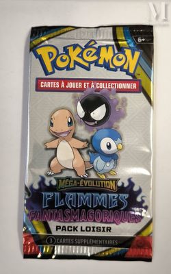 a close up of a bag of pokemon trading cards on a table