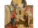 une image représentant un tableau où l'on voit un ange et un ange dans une pièce
