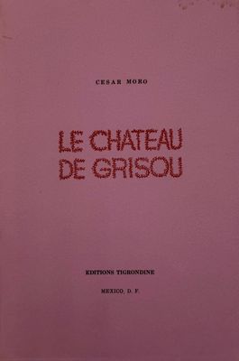 the cover of a book with red writing on it