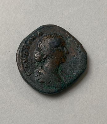 SESTERCE de FAUSTINE Jeune 156-161, Rome