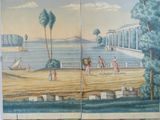 a picture of a painting on the wall of a house