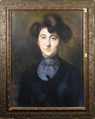 Artur MARKOWICZ (1872-1934), "Portrait de femme", pastel sig…