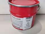 an image of a bucket of red paint sitting on a table