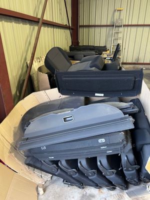 many pieces of luggage that are sitting in a box
