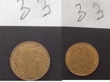 trois images différentes d'une pièce d'or sur laquelle est représentée une femme