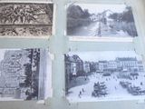 quatre vieilles photos d'une ville dans un livre