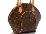 un sac à main Louis Vuitton sur fond blanc