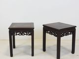 pair of chinese style side tables in the manner of person