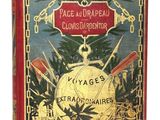 un vieux livre dont la couverture est ornée d'une image d'éléphant