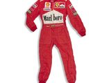 ferrari racing suit worn by the driver of the ferrari team