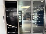 a large display case in the middle of a store