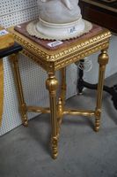 table d'appoint dorée de style français - plateau en marbre … (photo 2)