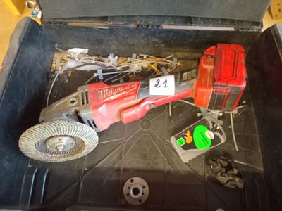 a tool that is sitting in the trunk of a car