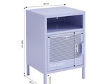a drawing of a small cabinet with a door and a drawer