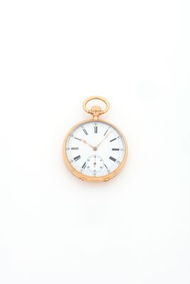 an image of a gold pocket watch with roman numerals and roman numerals