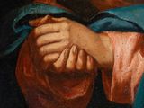 an image of a painting of a woman holding a baby