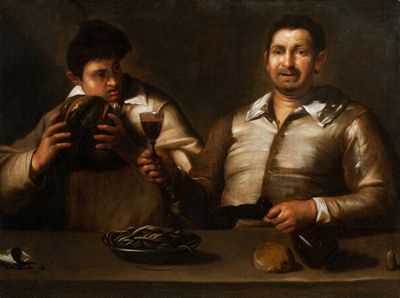 Luca Giordano (Naples, 1634 - 1705) Attribué - Le goût et l'…