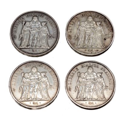 Monnaie Française 4 pièces de 10 Francs 1965