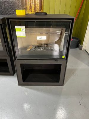 Poêle à bois BARBAS 20/70 avec socle bûcher - Photo 1