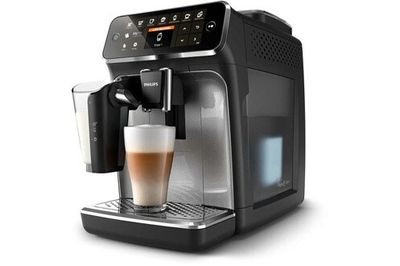 a close up of a coffee machine on a white background