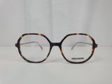Ces lunettes sont en écaille et ont des verres transparents